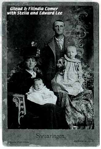 Gilead Comer family ca. 1906 in Guthrie, OK